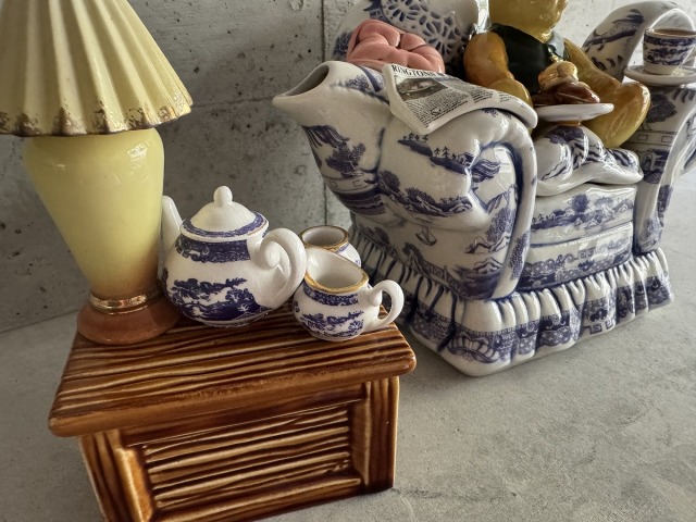 リントンズ テディーベア ポールカーデュー コレクタブル ティーポット リントンズ テディーベア ポール・カーデュー コレクタブル