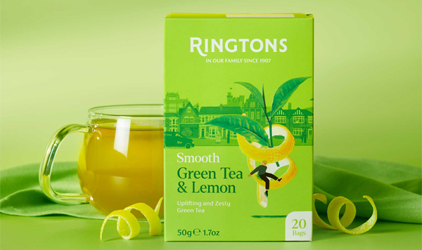 □英国紅茶 Ringtons リントンズ【グリーンティー＆シトラス】 個包装
