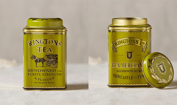 ◇1938年紅茶缶を完全復刻！Ringtons【トラディショナル