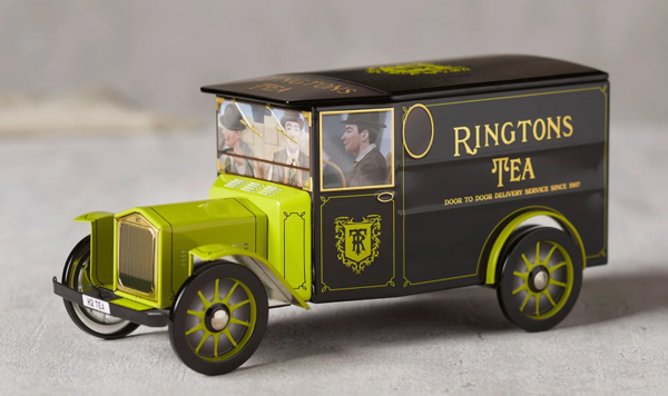 リントンズ【 クラシックバン型の紅茶缶 】ゴールド50包100杯分(150g